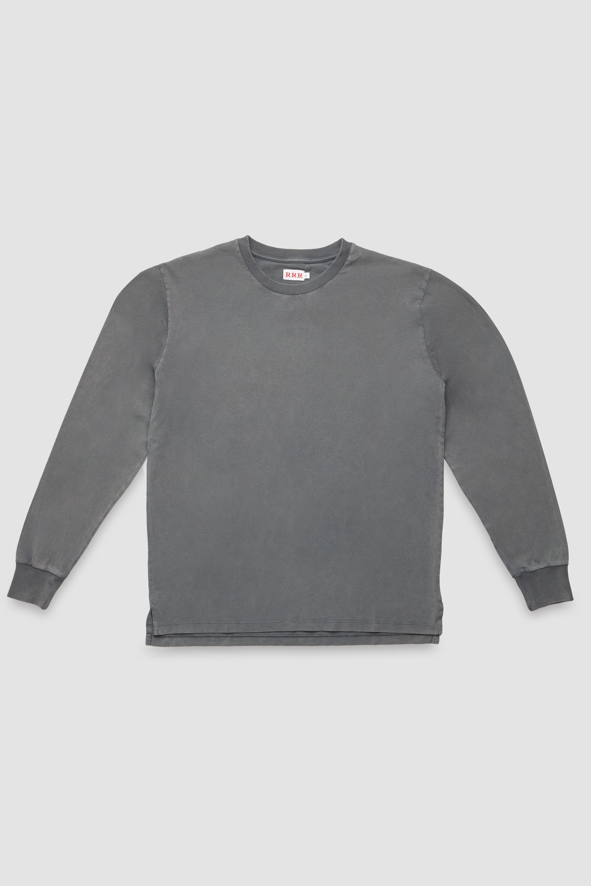 long sleeve t-shirt cuffs fade out wash
