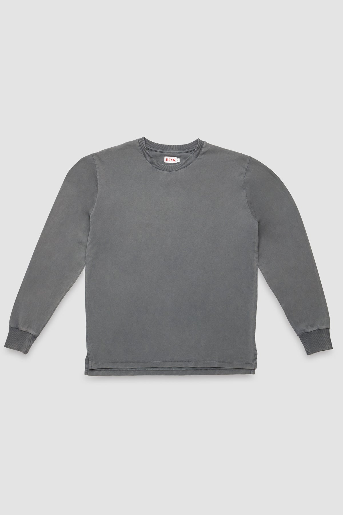long sleeve t-shirt cuffs fade out wash