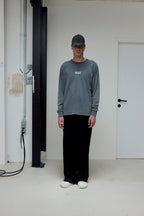 long sleeve t-shirt cuffs fade out wash printed